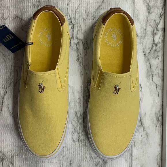 Polo Ralph Lauren Thompson Yellow Casual Slip on - Picture 3 of 11